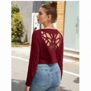 Butterfly Back Cut Out Top XL